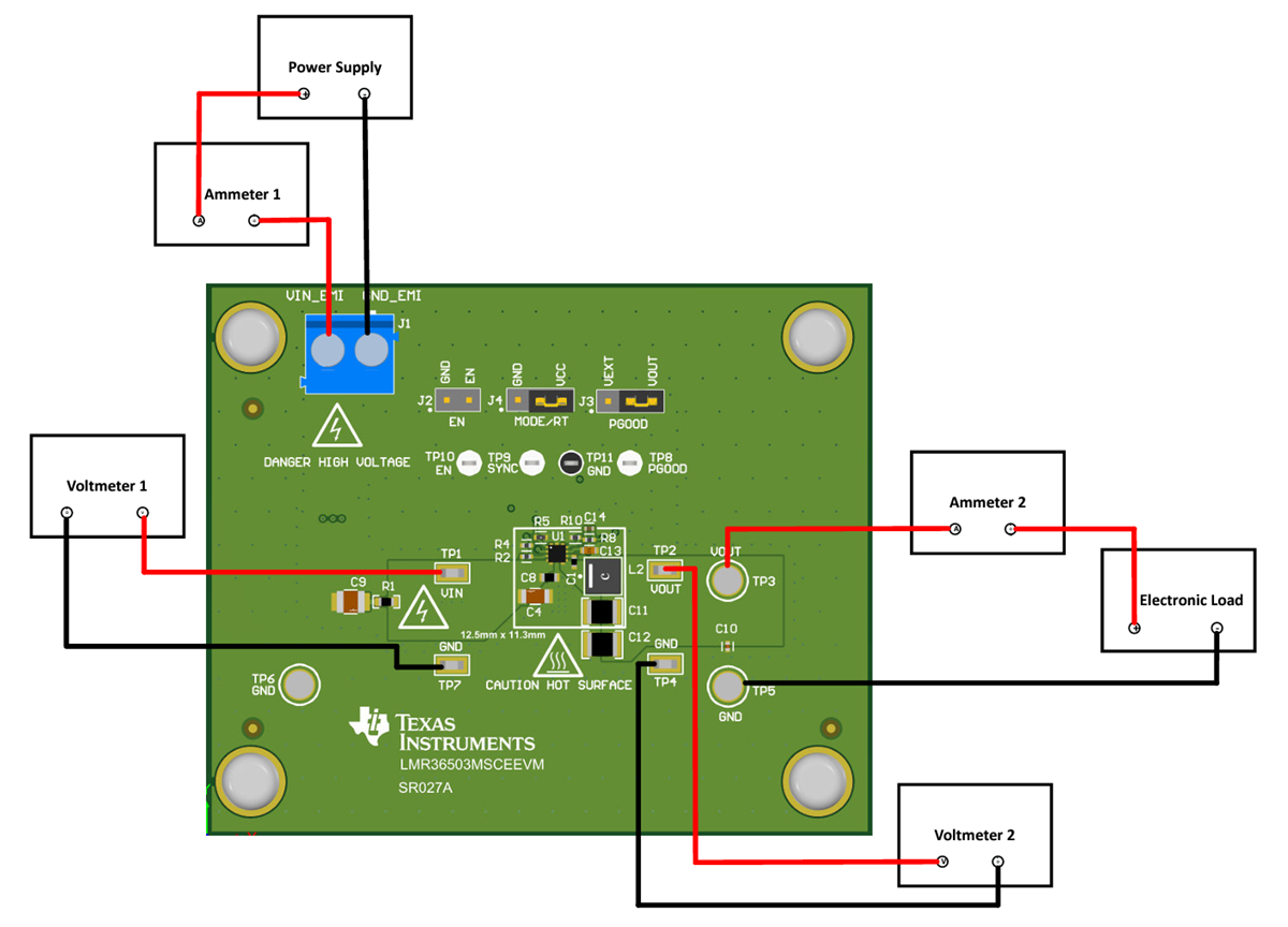 Schaltungsanordnung - Texas Instruments LMR36503MSCEEVM Evaluierungsmodul